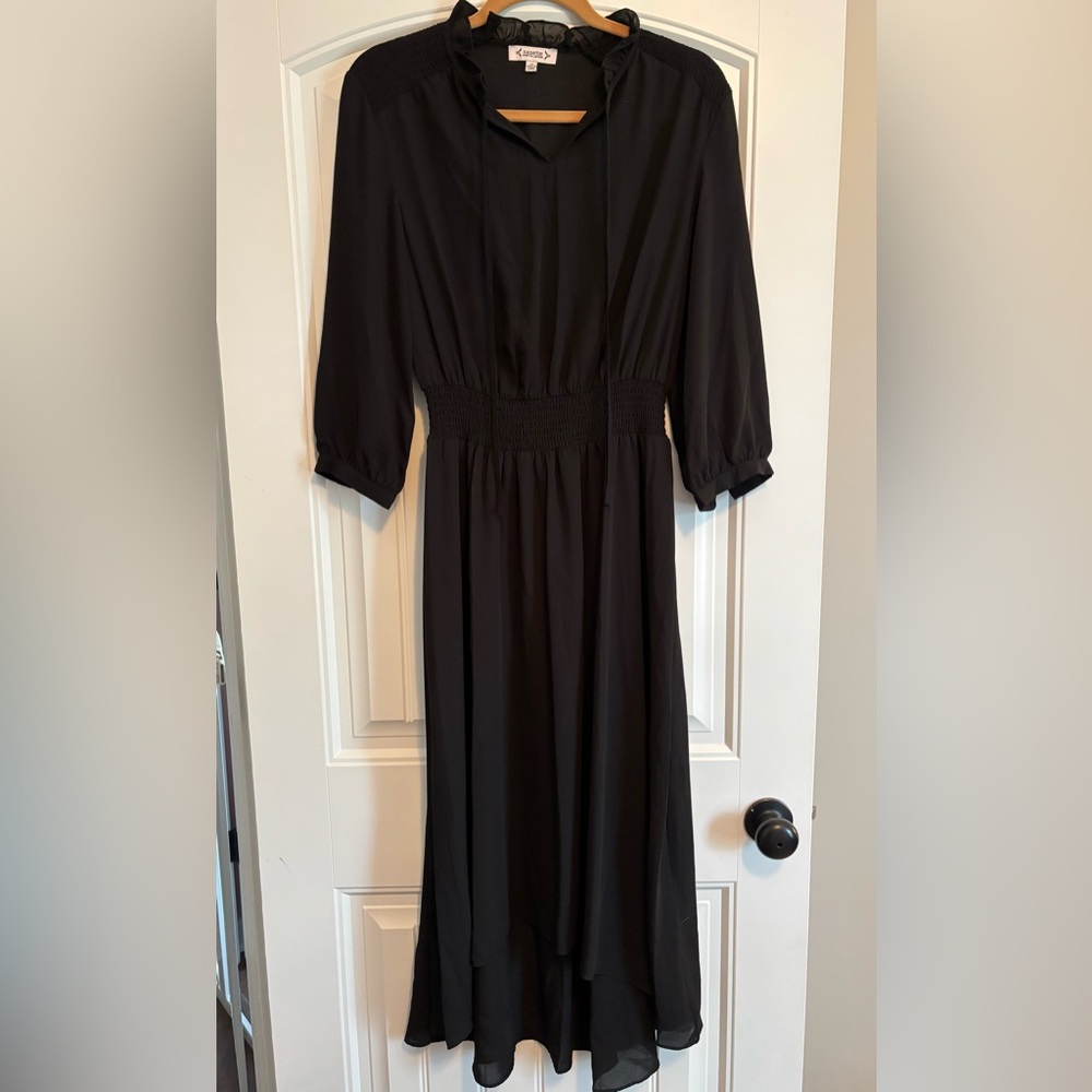 NWOT Nanette Lepore Black Chiffon Dress - Size 10